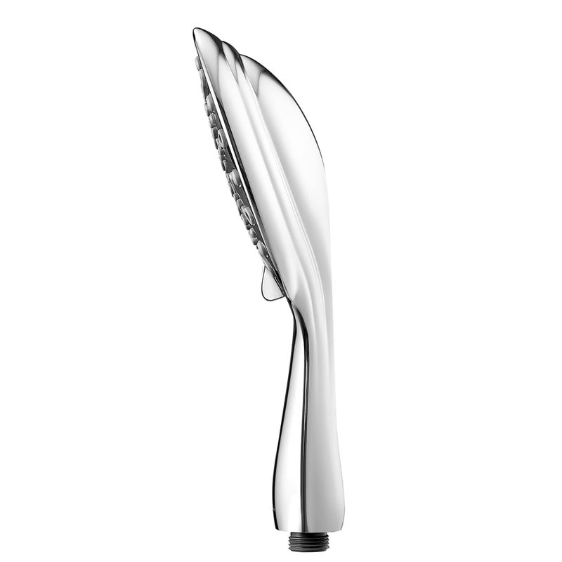 Couradric Handheld Shower Head, 6" Oil-Rubbed Bronze Face 6 Spray Setting Shower Head with High Pressure, Brass Swivel Ball Mount and Extra Long Flexible Stainless Steel Hose - Image 4